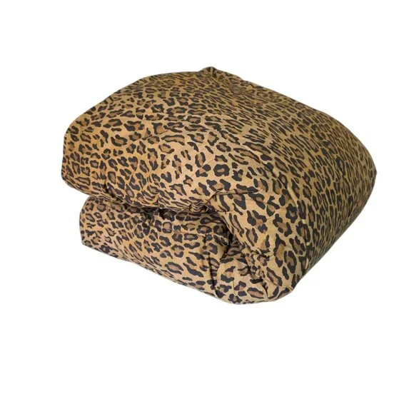 Rare Vintage Ralph Lauren Aragon King Comforter Animal Print Bold Leopard Glam - Picture 2 of 10